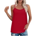 thumbnail image 1 of Yuyuzo Camisoles Débardeurs pour Femmes Sans Manches Hauts de Sortie Encolure Carrée Camis Décontractés Amples T-Shirts Tees, 1 of 7