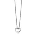thumbnail image 1 of Collier Cœur en Argent Sterling 925 de 18 Pouces avec Diamants, 2 Rallonges, Pendentif Breloque Amour, 1 of 6
