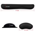 thumbnail image 4 of Keyboard Wrist Rest and Mouse Wrist Rest Pad, Made of Memory Foam, Superfine Fibre and Gel, Easy Typing and Wrist Pain Relief Perfect for Gaming, Computer, Laptop, Office, 4 of 7