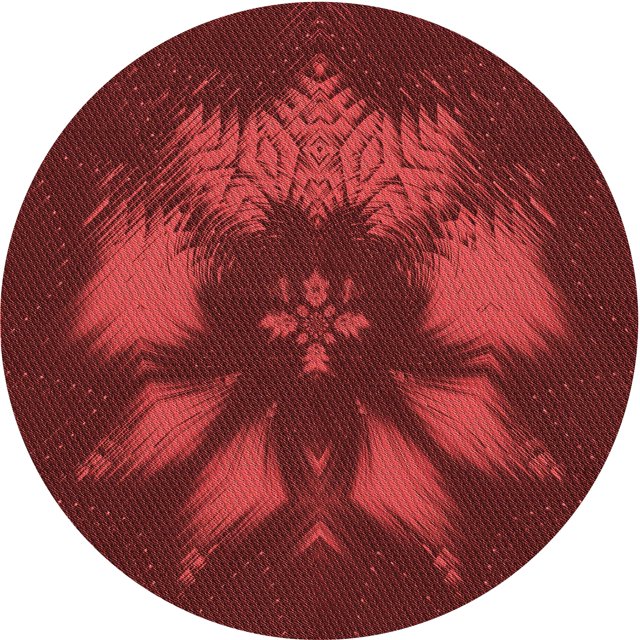 Ahgly Company Tapis d'Intérieur Ronds Transitionnels Rouges Lavables à la Machine, 5 Pieds Rond