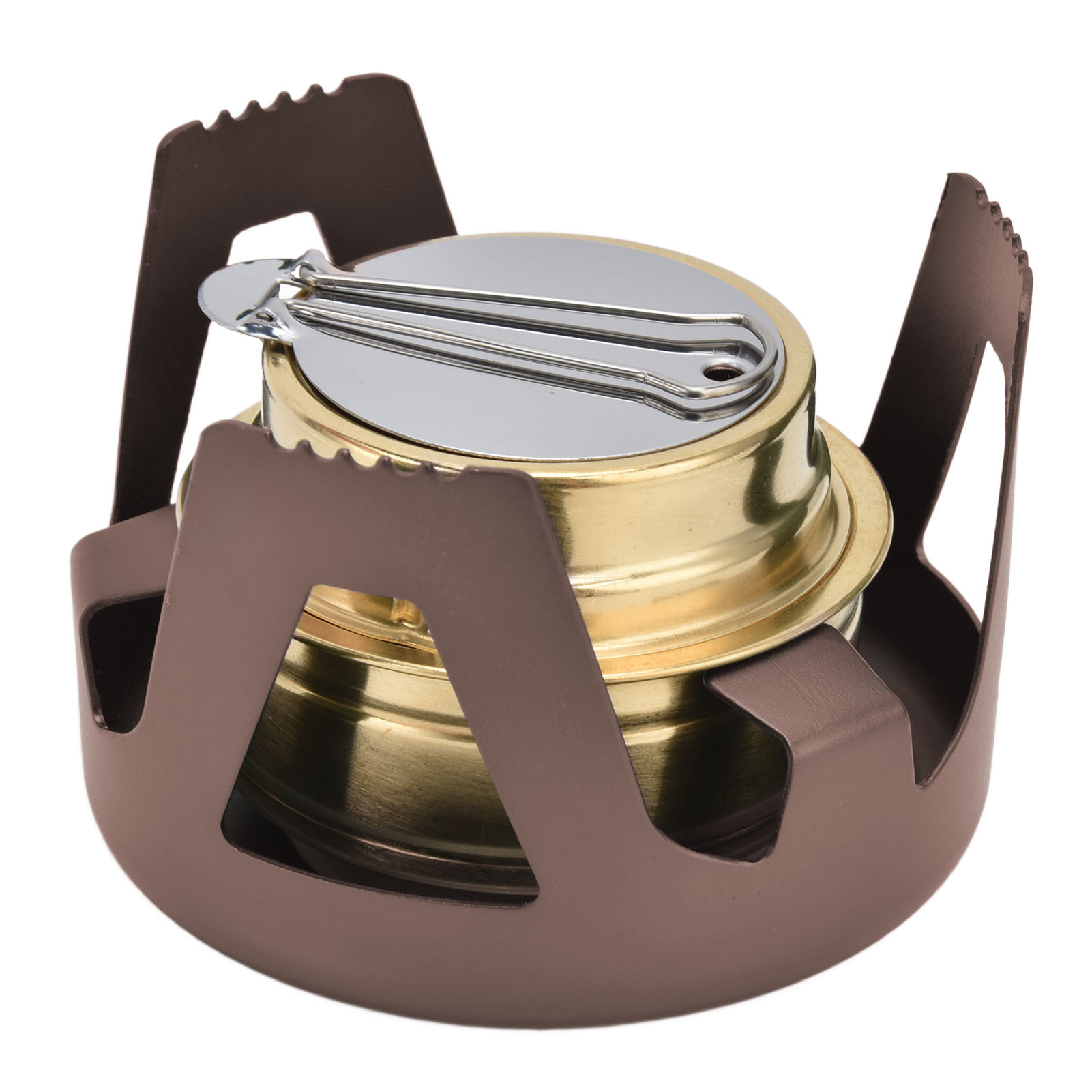 Réchaud de Camping, Réchaud à Spiritueux Coupe-Vapeur Portable avec Support pour Camping en Plein Air