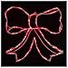 thumbnail image 3 of Vickerman X490542 LED Bow Window Lighted Decor with Red Lights - 15 x 15 in., 3 of 3