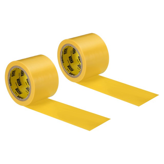 Unique Bargains Corrosion Protection Pipe Tape, 30 Ft x 2 Inch PVC Insulation Wrap Duct Tape Self Adhesive, Yellow 2Pack