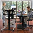 thumbnail image 4 of Gymax Cadre de Bureau à Manivelle Assis-Debout, Hauteur Réglable, Base Debout, Noir, 4 of 10