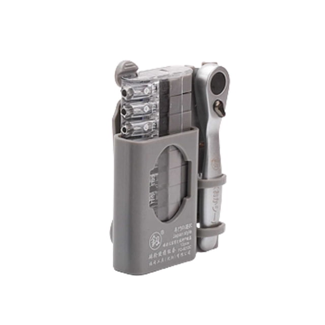 CEHVOM Mini Reverse Screwdriver Combination Set featuring a compact design with a ratcheting screwdriver and 10 interchangeable bits. The set includes a durable aluminum alloy handle and S2 alloy tool steel bits, ideal for household repairs, furniture assembly, and electronics maintenance. The ergonomic handle and lightweight build ensure ease of use and storage.