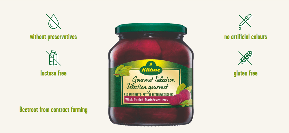 Kuhne Gourmet Selection Red Baby Beets