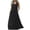 Black, variant on Women's Casual Sleeveless Maxi Dress - High Waist Loose Fitting Sundress with Side Pockets for Beach Vacation Everyday Graduation Dresses for Women S