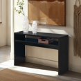 thumbnail image 2 of Convenience Concepts Northfield Table Console de Luxe, Fini Bois Noir, 2 of 5