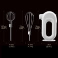 thumbnail image 3 of Electric Blender Mixer Mini Household Cordless Electric Hand Mixer Usb Rechargable Handheld Egg Beater with 2 Detachable Stir Whisks 4 Speed Modes Baking At Home for Kitchen Lightweight Portable Gree, 3 of 9