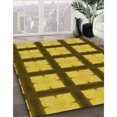 thumbnail image 3 of Ahgly Company Tapis Rond Lavable en Machine Intérieur Transitionnel Brun Bronze Foncé, 5 Pieds Rond, 3 of 7