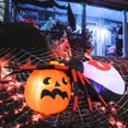 thumbnail image 3 of Costway Araignée Gonflable 5 x 4,6 Pi avec Citrouille, Décoration d'Halloween à DEL Éclairée avec Lumière Rotative Colorée, 3 of 8