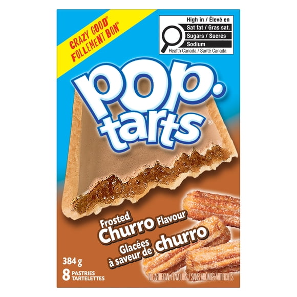 Tartelettes Pop-Tarts® glacées à saveur de churro, 384 g, 8 tartelettes