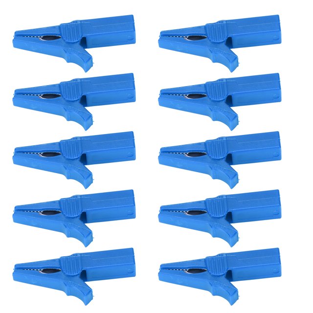 Battery Clamp Battery Test Clamp 10PCS Battery Clamp 4mm Banana Jack Rear Brass Nickel Plated Full Protection For Ships RVs Trucks