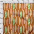 thumbnail image 3 of oneOone Silk Tabby Orange Fabric Kids Floral Sewing Craft Projects Fabric Prints By Yard 42 Inch Wide, 3 of 4