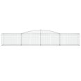 thumbnail image 2 of vidaXL Arched Gabion Baskets 5 pcs 400x50x60/80 cm Galvanised Iron, 2 of 4