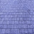 thumbnail image 1 of Ahgly Company Tapis d'Intérieur Lavable en Machine Carré Bleu Denim, 6 Pieds Carré, 1 of 7