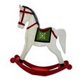 thumbnail image 4 of Christmas Rocking Horse Decoration Home Decor Wooden Crafts Festival Decoration, 4 of 9
