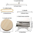 thumbnail image 2 of Duety Weaving Loom Kit Mini Darning Loom 14 Hooks Small Weaving Loom Machine for Clothes Socks Speed Weave Type Weave Tool DIY Weaving Arts and Crafts Kit for Adults Beginners, 2 of 7