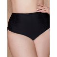 thumbnail image 5 of BeautyIn Plus Size Swim Shorts for Women Drawstring Swimming Shorts Black, 5 of 5