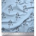 thumbnail image 1 of Soimoi Blue Poly Georgette Fabric Berries Fruit Print Sewing Fabric Yard 42 Inch Wide, 1 of 3