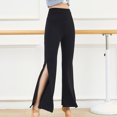 thumbnail image 3 of AherBiu Flare Yoga Pants Pantalon pour Femmes à Fente, Jambe Évasée, Extensible, Confortable, Entraînement, Danse, 3 of 7