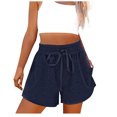 thumbnail image 1 of Timegard Womens Shorts Casual Elastic High Waisted Drawstring Athletic Comfy Shorts with Pockets Sweatshorts, 1 of 7