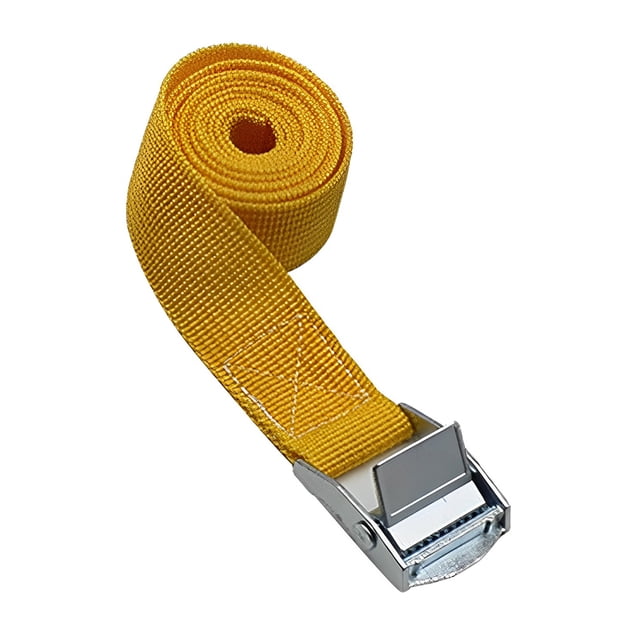 Xingzhi Leashing Strap Ratchet Tie Cargo Rope Polyester Multicolored Wear-resistance Book Rustproof Buckle Luggage Cable Orange 50mm*5Meter