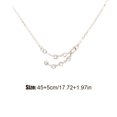 thumbnail image 5 of pitrice Ins Constellations Theme Friendship Necklace Rhinestone Comfortable Delicate with Display Card Pendant for Lover Festival Gifts Capricorn Silver, 5 of 5