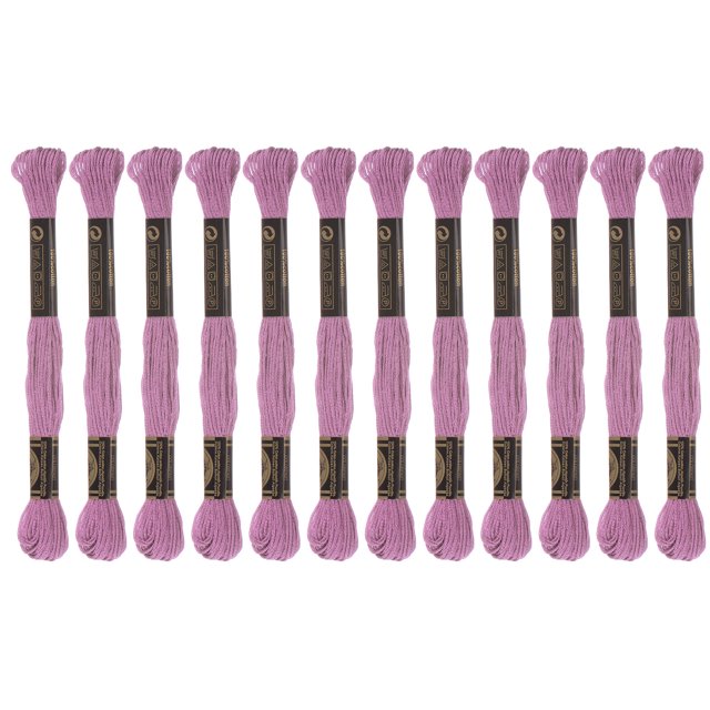 Unique Bargains Fil à Broder Violet Pâle, 8 m - 12 Écheveaux