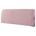 thumbnail image 2 of Linnome Full Wrap Bedhead Cover Stretchable Dustproof Headboard Protector Soft Padded Bed Head Cover with Elastic Hem for 71 Inch Bed Pink, 2 of 6