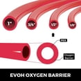 thumbnail image 4 of VEVOR Oxygen O2 Barrier PEX Tubing - 2 Rolls of 1/2 Inch X 100 Feet Tube Coil - EVOH PEX-B Pipe for Residential Commercial Radiant Floor Heating Pex Pipe (1/2" O2-Barrier, 2x100Ft/Red+Blue), 4 of 9