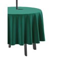 thumbnail image 3 of Vargottam Indoor/Outdoor Round Tablecloth 58 Inch Round Tablecloth with Umbrella , Waterproof Zippered Patio Table Cloths, Spring/Summer Table Covers for Circular Table/BBQs/Picnic-Teal Green, 3 of 7