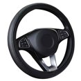 thumbnail image 2 of Lubelski Stylish Car Vehicle Faux Leather Anti-Slip Steering Wheel Wrap Cover Protector, 2 of 7
