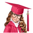 thumbnail image 2 of MIASHUI Kids Kindergarten Graduation Caps with Tassel Preschool Uniform Accessories,Red,S, 2 of 4