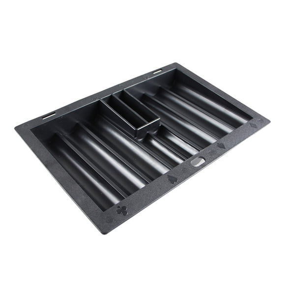 MLINS Poker Chip Tray Table Chips Tray Poker Chip Holder Plastic Table Chip Tray