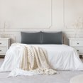 thumbnail image 2 of PiccoCasa 2Pcs Brushed Microfiber Zippered Pillowcases Dark Gray Queen, 2 of 7