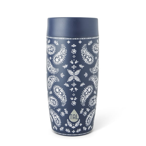 TAL 16oz Stainless Steel Aspen Coffee Tumbler, Navy Bandana