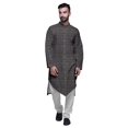 thumbnail image 1 of Atasi Printed Designer Rayon Button Down Casual Kurta With Pajama For Men, 1 of 4