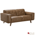 thumbnail image 2 of True Contemporary Sterling 70.5" Tufted Loveseat in Premium Tan Faux Leather, 2 of 3