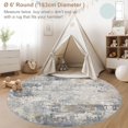 thumbnail image 3 of x Area Rug Living Room Rugs Washable Neutral Modern Abstract Soft Thin Large Rug Indoor Floor No Slip Rug Carpet for Bedroom Under Dining Table Home Office Decor Grey, 3 of 8