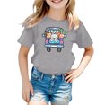 thumbnail image 4 of TZEWGL Tees For Child Cartoon Printed Round Neck Short Petal Sleeved Clothing For Infnants size 4-5T, 4 of 4