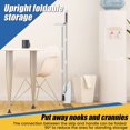 thumbnail image 4 of Broom and Dustpan Set 360° Rotating Foldable Broom Dustpan Combo Upright Set with Scraper Squeegee Lint Roller Dust Pan with Comb Teeth for Home Office, 4 of 7