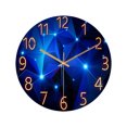 thumbnail image 3 of WIFKLSIIPG Glass Living Room Geometric Wall Clock Quartz Clock Wall Watch Silent Clock, 3 of 8