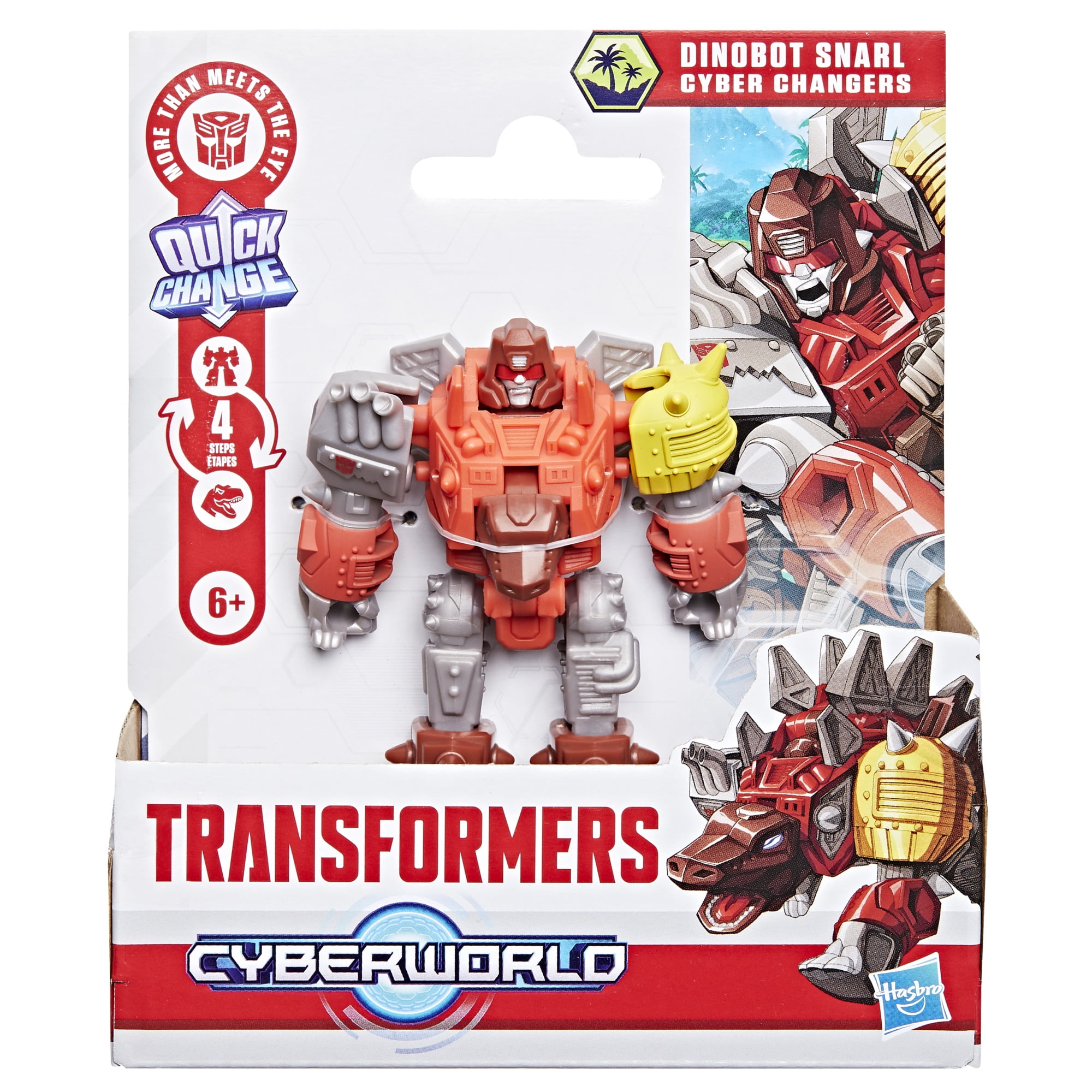 Transformers CYBERWORLD Cyber Changers Dinobot Snarl Action Figure