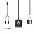 thumbnail image 4 of facefd Remote Switches with Cables PC Motherboard Power Button for Desktop Computer F, 4 of 5