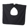 thumbnail image 2 of HILABEE Barber Cape Hair Dye Haircut Cape Polyester Adjustable Neck Closure Hair Styling Black, 2 of 9