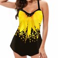thumbnail image 1 of Tankinis pour Femmes Deux Robe de Bain Imprimée Ensemble Dos Grande Taille Pièce Maillots à Bretelles Ensemble Maillots de Bain, 1 of 3