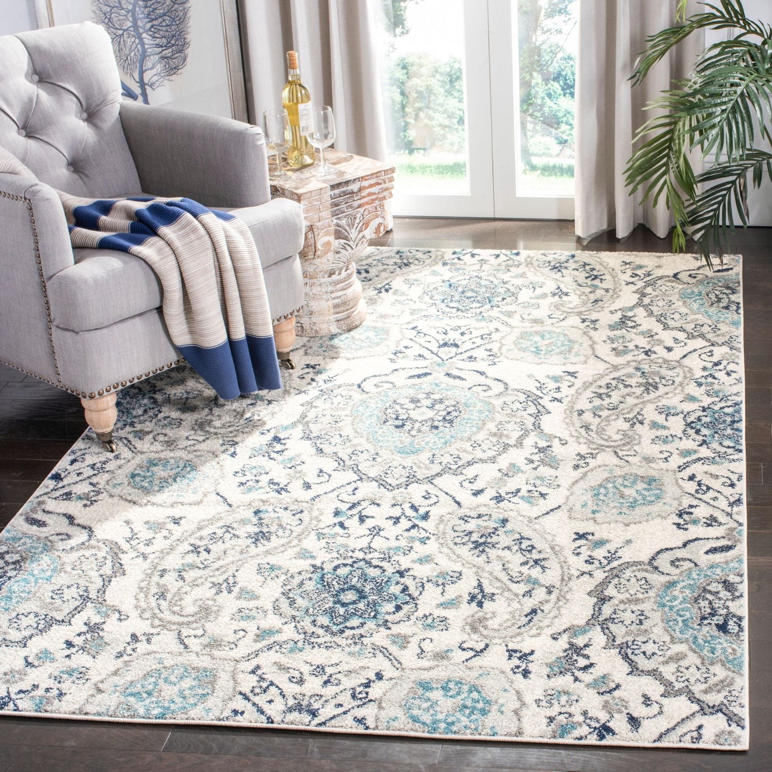 SAFAVIEH Madison Heather Tapis Paisley Floral