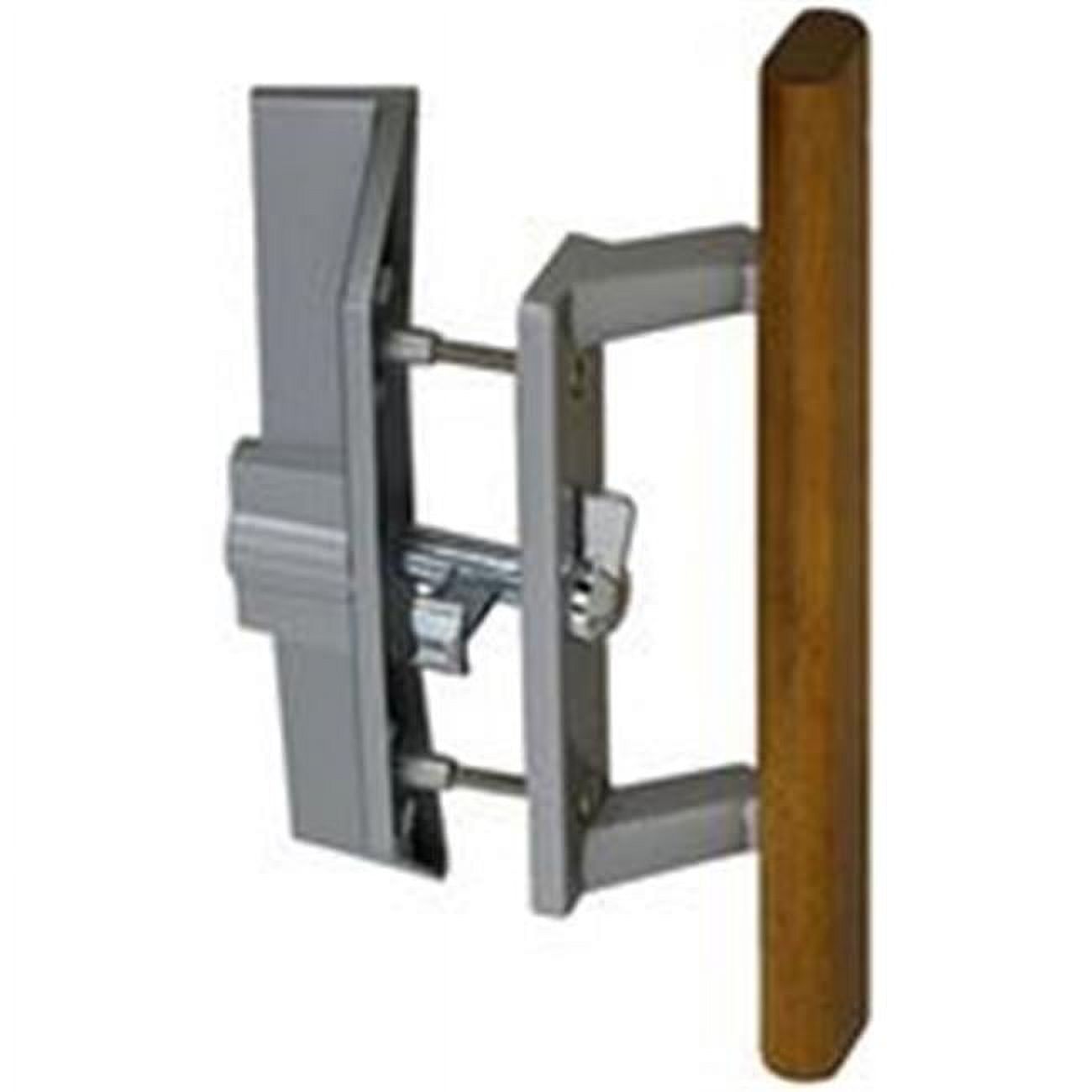 National Hardware 7188675 Patio Door Handle Latch Set - Wood Handle, Aluminum
