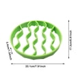 thumbnail image 3 of LFKERWMG Made in Canda Silicone Roasting Rack Oval Heat Cooking Rack Dishwasher Microwave Features:, 3 of 8